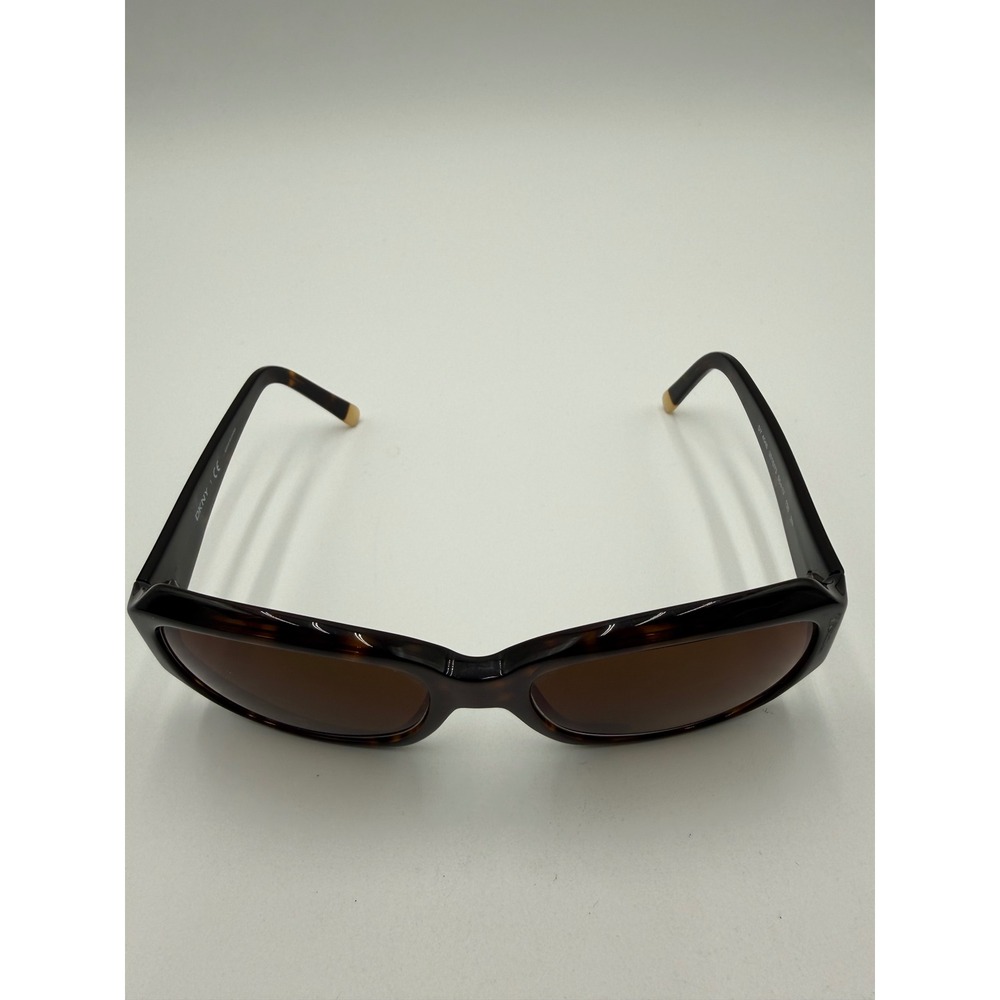 DKNY Sunglasses Womens 55mm Tortoise Excellent DY 4048 Rectangular Brown Lens